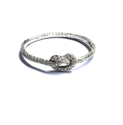Sterling silver love knot ring - knot,