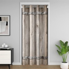 Rustic Barn Door Door Curtain