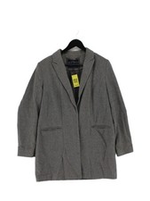 Jack Wills Women's Blazer UK 12 Grey Wool