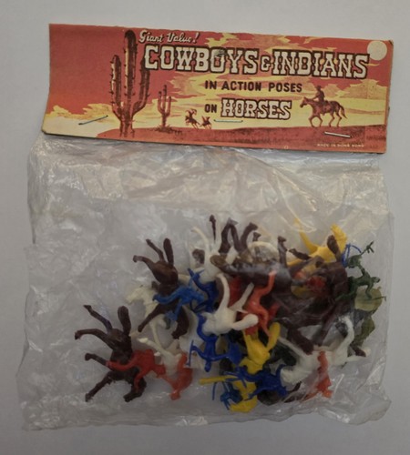 Lot ofvintage plastic cowboys - ofvintage,