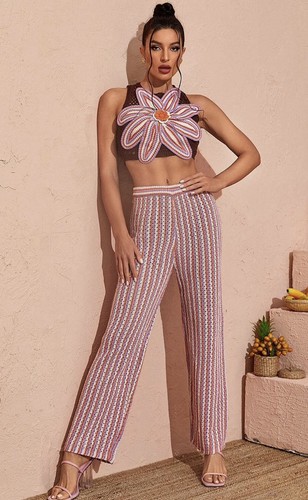 Zara cropped flower crochet - 3d,