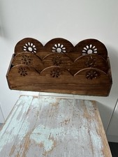 Vintage Hand Carved Solid Wood