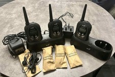 3 BT Freeway FM Walkie Talkies. With 2 Chargers. SPARES or REPAIR.