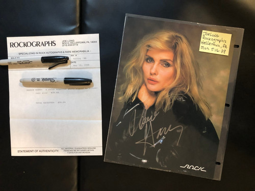 Debbie harry autographed - harry,