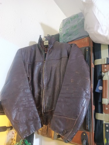 Vintage leather jacket 1950 - vintage,