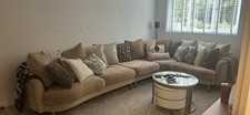 Sofology Cream & Gold Honeycomb Corner Sofa