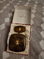 Vintage Melissa Powder Mirror And Clip - Boxed