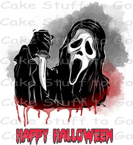 Halloween scream edible cake - halloween,