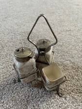 Vintage Sandland Ware Condiment Set Lancaster Hanley England Rack Shaker