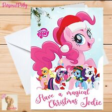 Personalised My Little Pony Card Christmas Unofficial Pinkie Pie Twilight Sparkl