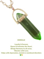 Natural Quartz Chakra Crystal Healing Point Cut Gemstone Pendant Reiki Necklace
