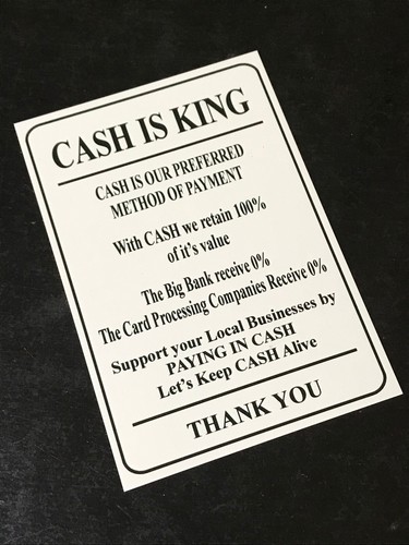Cash king sign metal - cash, is
