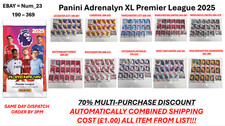 Panini Adrenalyn XL Premier League 2025 - BASE CARDS 190 - 369 MULTIBUY DISCOUNT