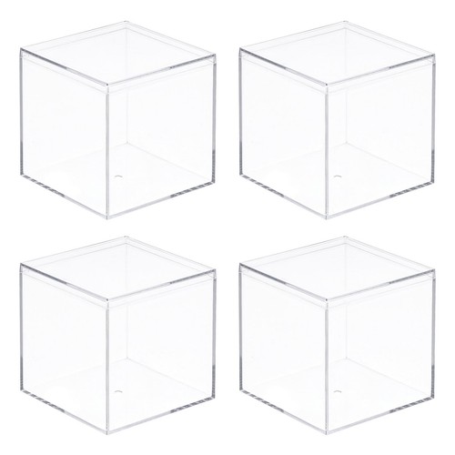 Acrylic storage box square - acrylic,