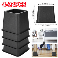 4/24pcs Heavy-Duty Bed Chair Risers Elephant-Feet Stable Non-Slip Lift Furniture