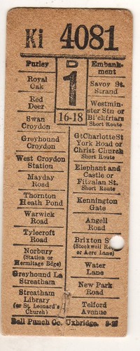 Bus tram ticket - /,
