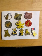 Pudsey Bear Pin Badges. Set Of