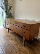 Mid Century Sideboard With Drawers Teak Vintage MCM