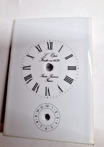 Epee carriage clock - carriage, enamel