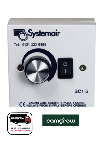 Systemair fan speed - 1.5a, ac