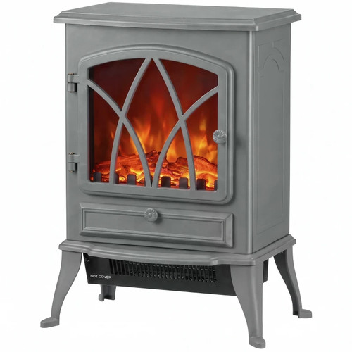 Freestanding fireplace flame - fireplace,