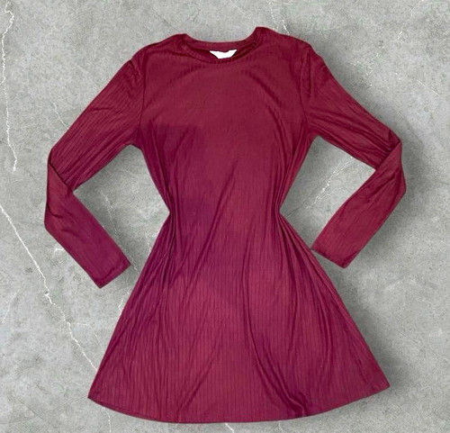 Primark burgundy ribbed - burgundy, knit