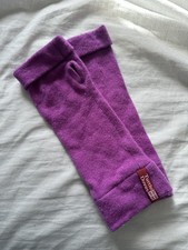 Turtle Doves Cashmere Fingerless Gloves And Wrist Warmer In Purple