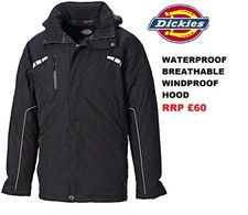 Dickies Winter Waterproof Breathable Eisenhower Atherton Rain Jacket Coat RRP 60