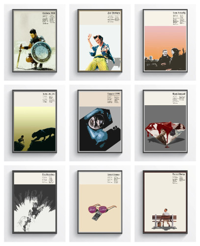 Minimalist movie poster art - poster,