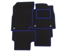 TOYOTA AURIS (2007-13) Fully Tailored Car Floor Mats BLUE TRIM EDGE + 2 Clips