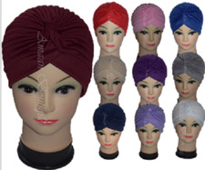 Ladies Turban Band Hat Cap Hijab Headwear Wrap Hair Loss Chemo Headwrap Bandana