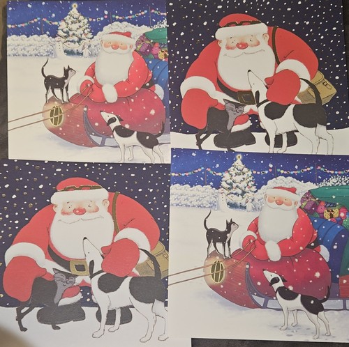Father christmas greeting - father,