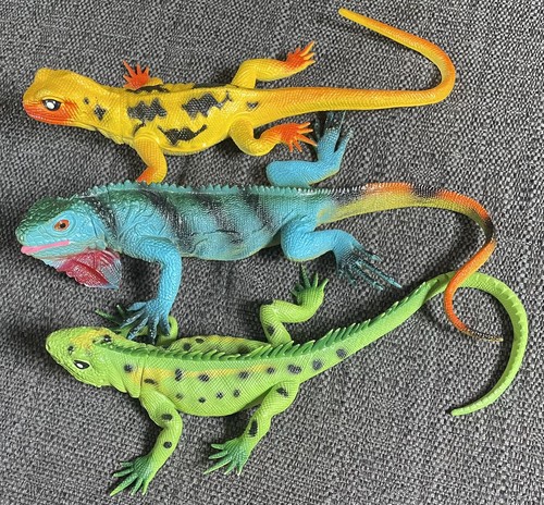 Set large lifelike rubber - of, 3