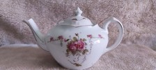 Vintage  Teapot  Pink Roses Flowers Floral