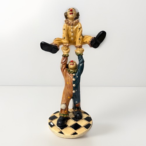 Large clown acrobat figurine - large,