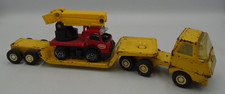 VINTAGE MINI TONKA LOWBOY TRANSPORTER LORRY & TRAILER WITH SCRAP LOAD *READ*