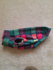 Dachshund  Small dog puppy Coat Jumper Polar Fleece Anti Pil Buchanan Check B14"