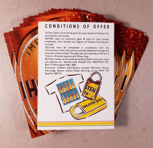 Holsten pils promotion - holsten, card
