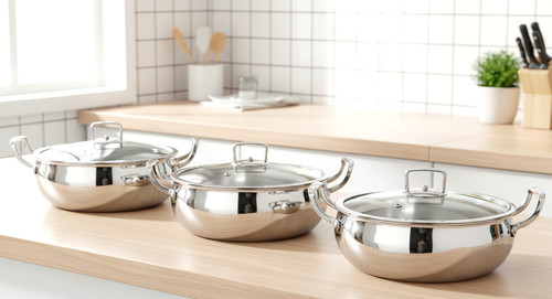 Stainless steel triply - steel, shallow