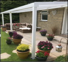 Aluminium Canopy Carport Patio or Caravan / Car Port / Projection 1.5m to 3m