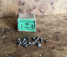 1/4” X 0 Nettlefolds Steel Countersunk Slotted Wood Screws X 18.