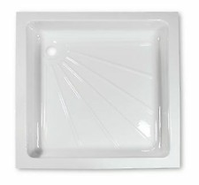 SHOWER TRAY 585 X 585MM caravan motorhome campervan boat horsebox bathroom white