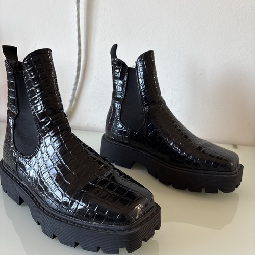 Krush black croc - black,
