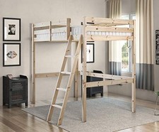 STRICTLY BEDS&BUNKS Limited Celeste High Sleeper Loft Bunk Bed, 3ft Single