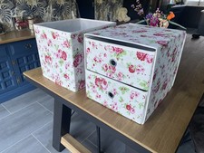  Ikea Drona storage fabric drawer & cube cath kidson Rosali design Kallax Pink