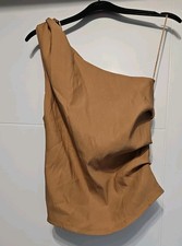 ZARA CARAMEL BEIGE SLEEVELESS