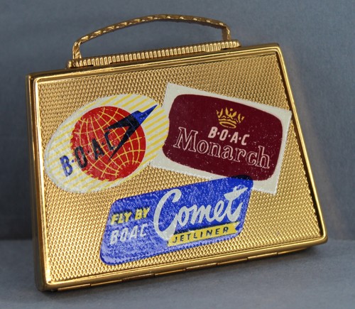 Boac suitcase shape vintage - boac,
