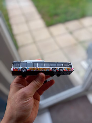 Bus toy model metal - bus,
