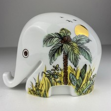 Höchst Porcelain Figurine Money Box Elephant Drumbo Jungle Luigi Colani 70s 80s