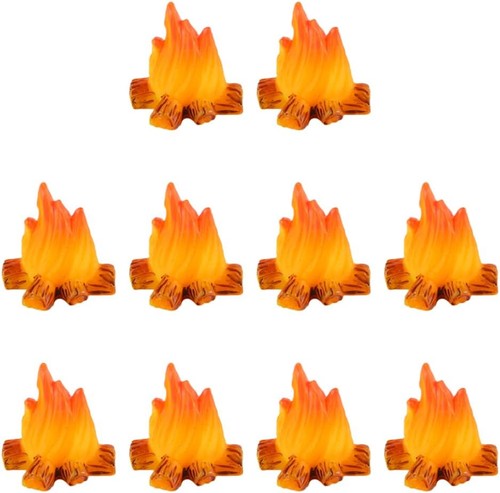 10pcs miniature campfire - 10pcs,